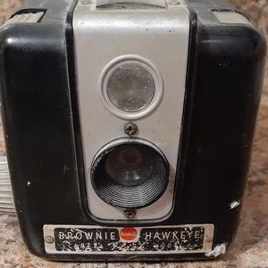 • 1960's Kodak Brownie Hawkeye Camera Flash Model.